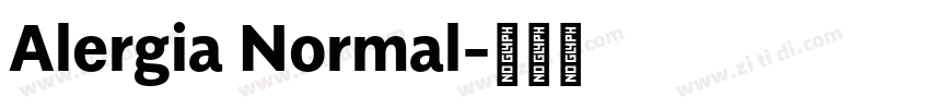 Alergia Normal字体转换